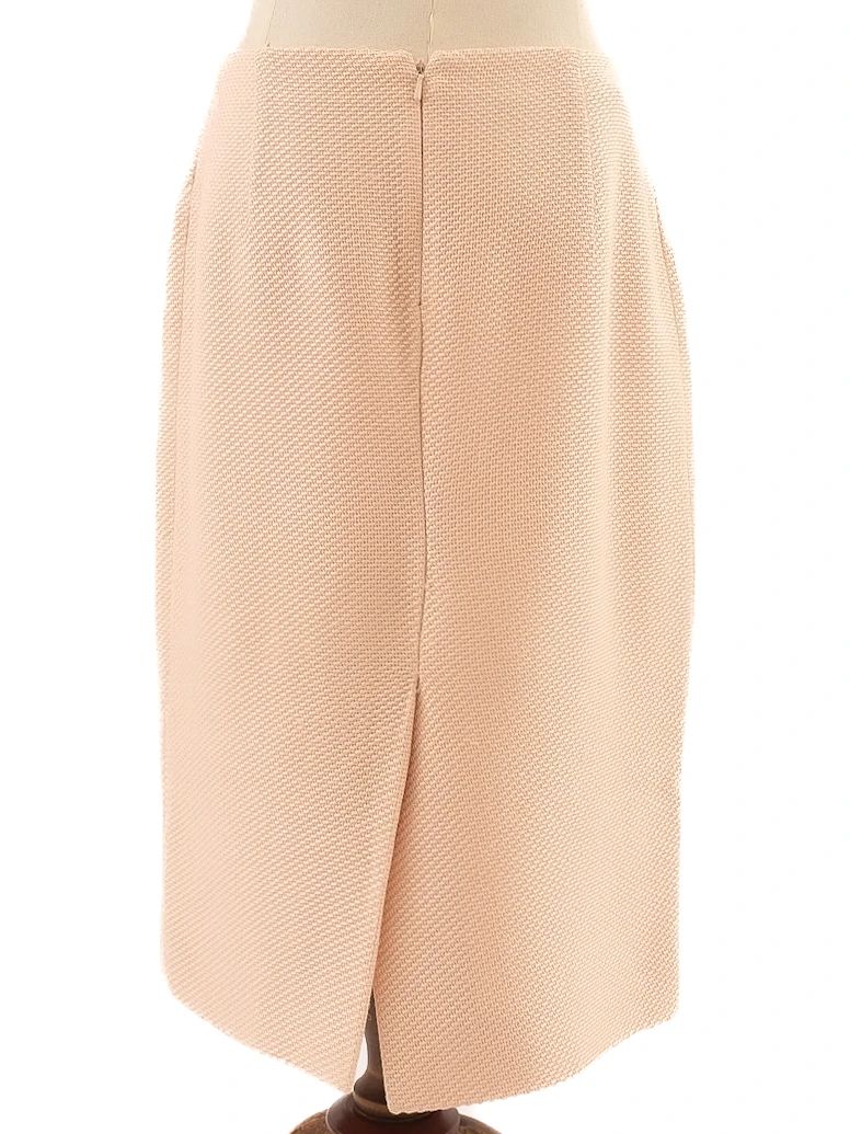 Excellent Moschino Pink Peplum Top &amp; Pencil Skirt Set Size M