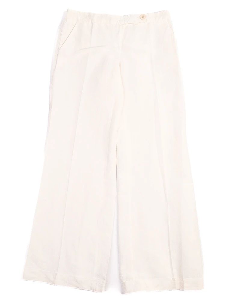 Excellent Emporio Armani White Cotton Pants for Women