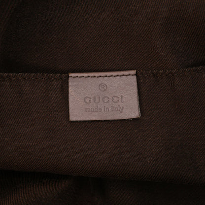 Gucci GG Canvas Web Tote Brown