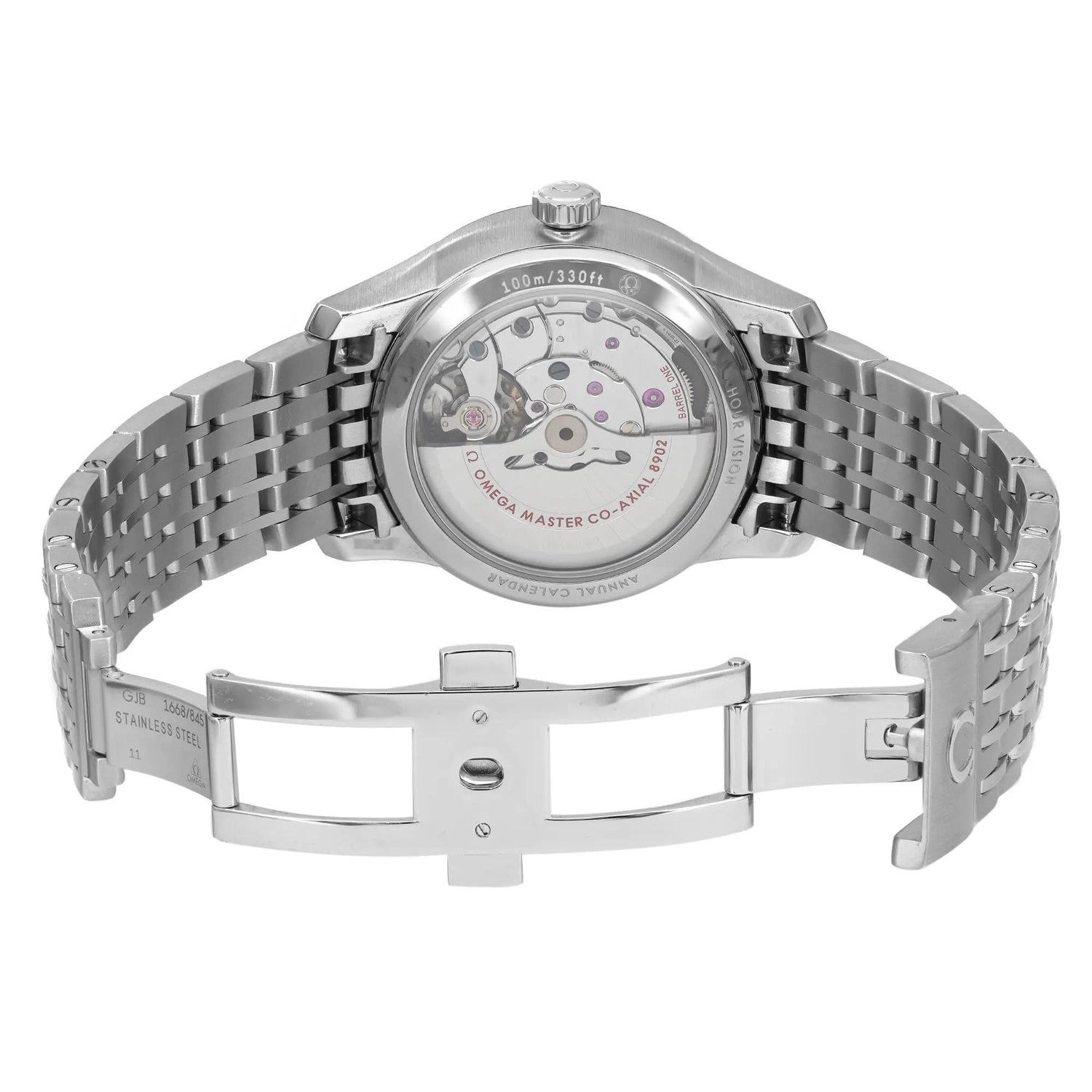 Omega De Ville Hour Vision 41mm Steel White Dial Men Watch 433.10.41.22.02.001