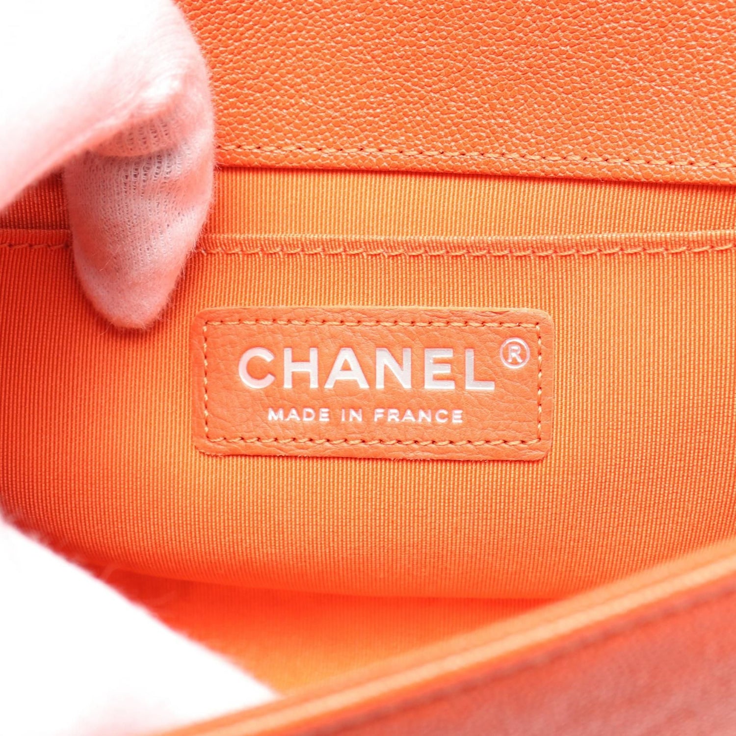 Chanel Boy Small Chain Shoulder Bag A 67085 Grained CalfskinOrange
