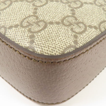 Gucci Painted Canvas Ophidia Gold Shoulder Bag Brown Gg Canvas 699439