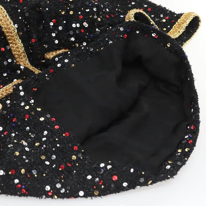 Chanel One Piece Shirt Tweed Black Cc Auth