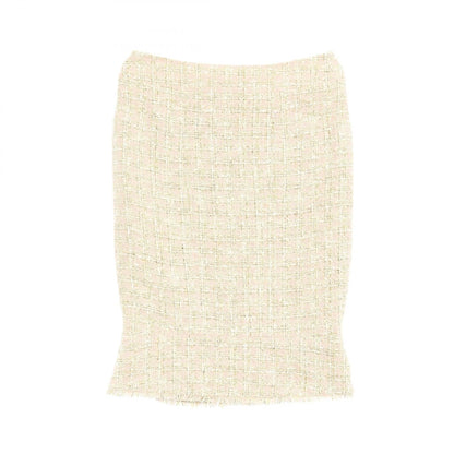 Chanel Pink Multicolor Coco Mark Skirt Cotton Fabric Silk P 25552v 15981