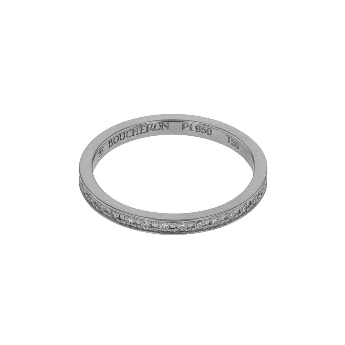 Boucheron Beloved diamonds and platinum ring