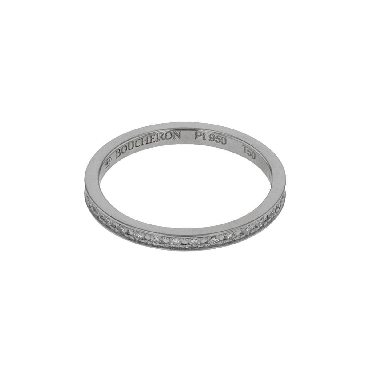 Boucheron Beloved diamonds and platinum ring