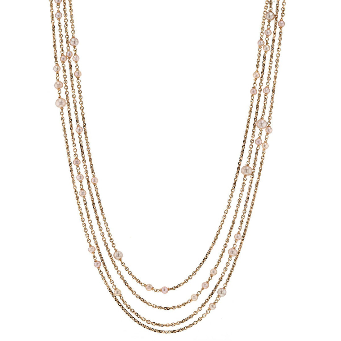 Boucheron Exquises Confidences pearls, diamonds and gold necklace