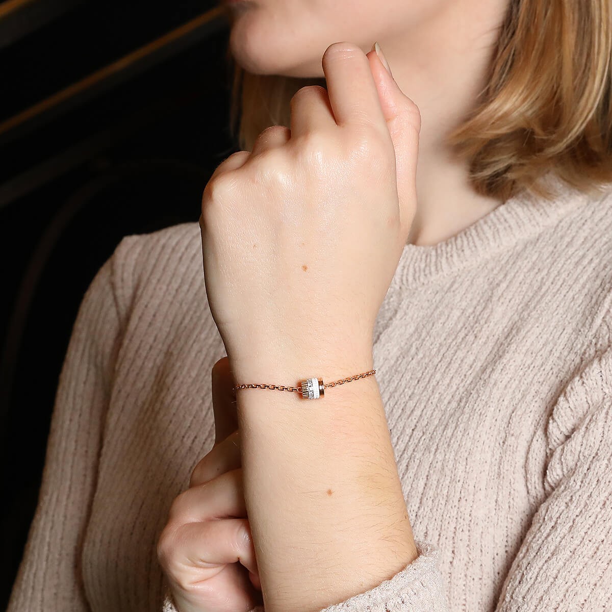 Boucheron Quatre diamonds and gold bracelet
