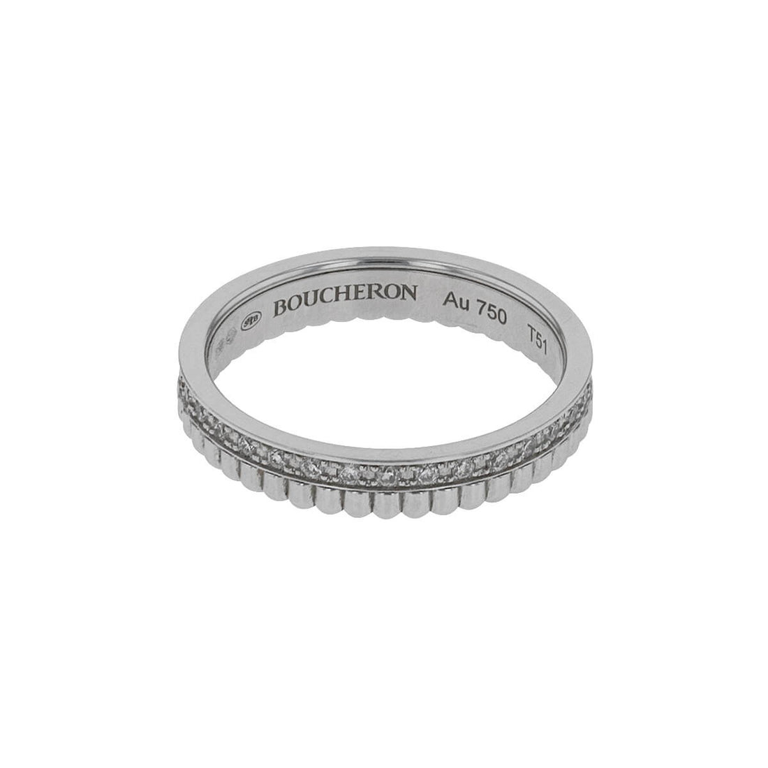 Boucheron Quatre diamonds and gold ring