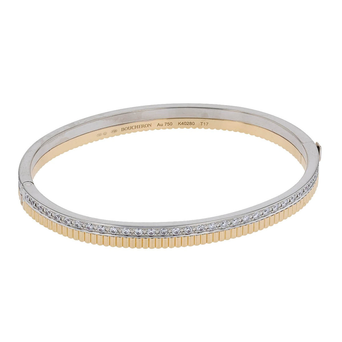 Boucheron Quatre Radiant diamonds and gold bracelet