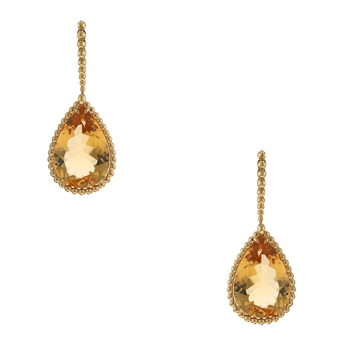Boucheron Serpent Boheme citrines and gold earrings