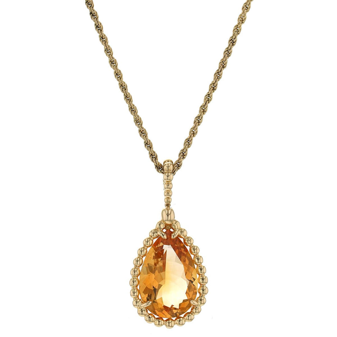 Boucheron Serpent Boheme citrines and gold necklace