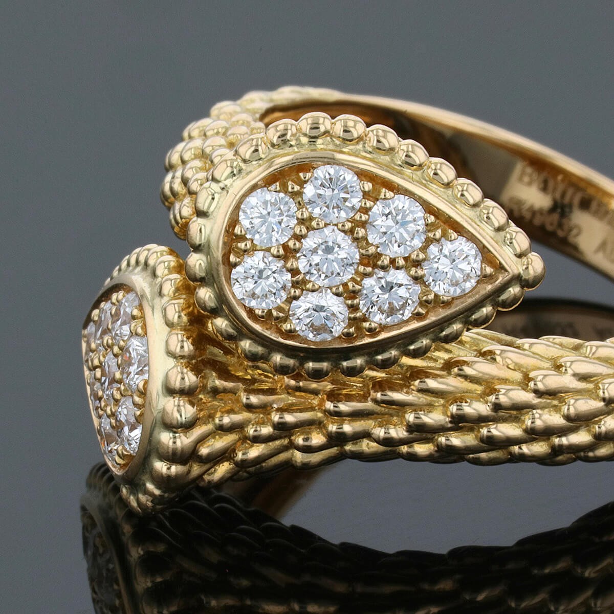 Boucheron Serpent Boheme diamonds and gold ring