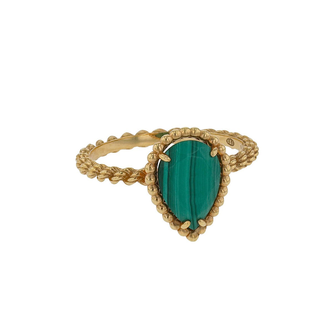 Boucheron Serpent Boheme malachite and gold ring