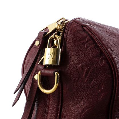 Louis Vuitton Speedy Bandouliere Bag Monogram Empreinte Leather 25