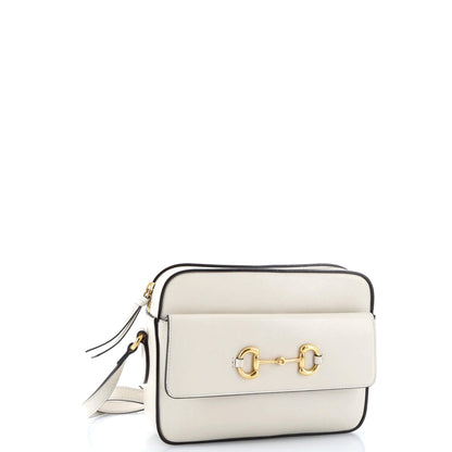 Gucci Small Horsebit 1955 Front Flap Shoulder Bag, Calf Leather