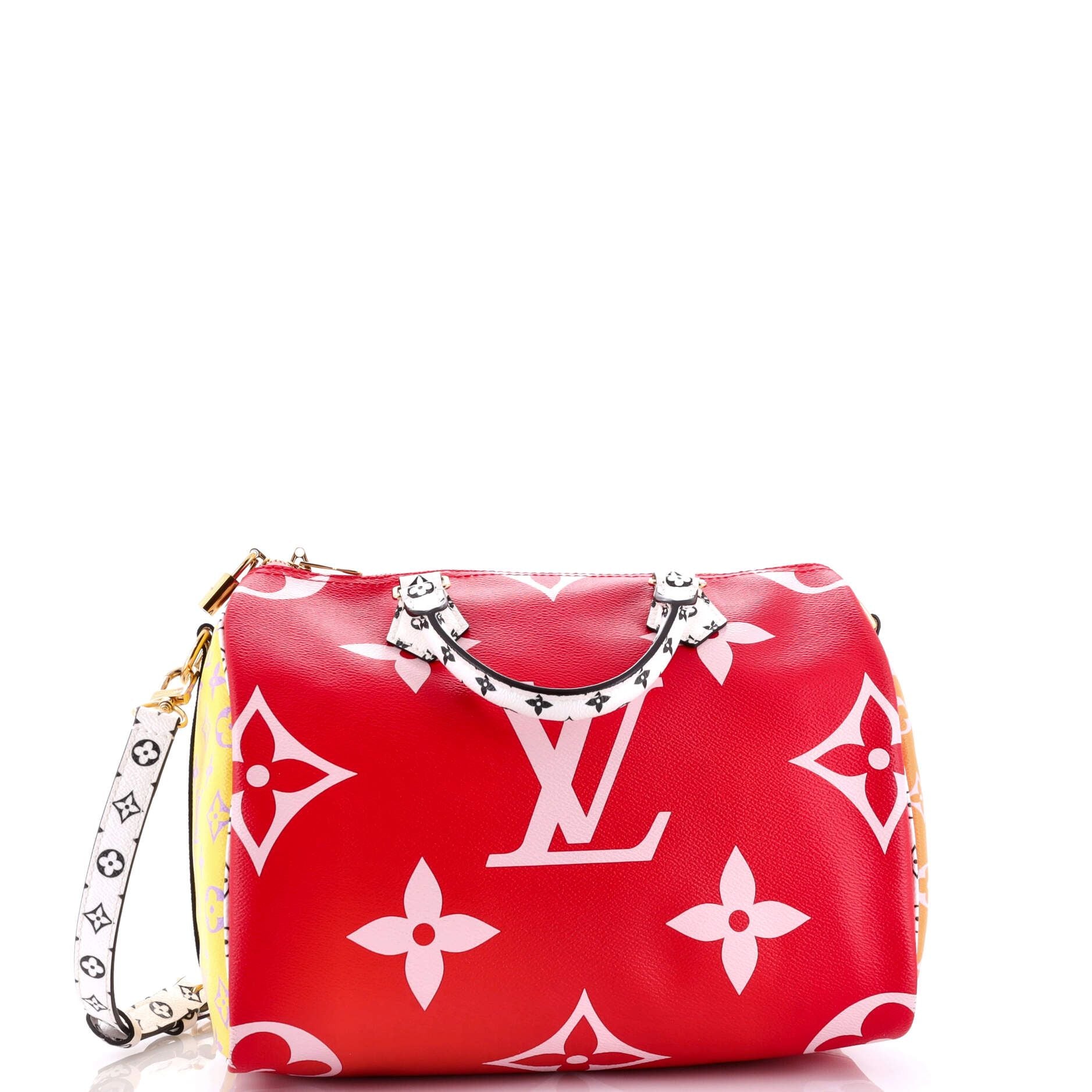 Louis Vuitton Speedy Bandouliere Bag Limited Edition Colored Monogram Giant 30