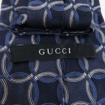 Gucci Silk Tie Territory Indigo Tie Blue Silk