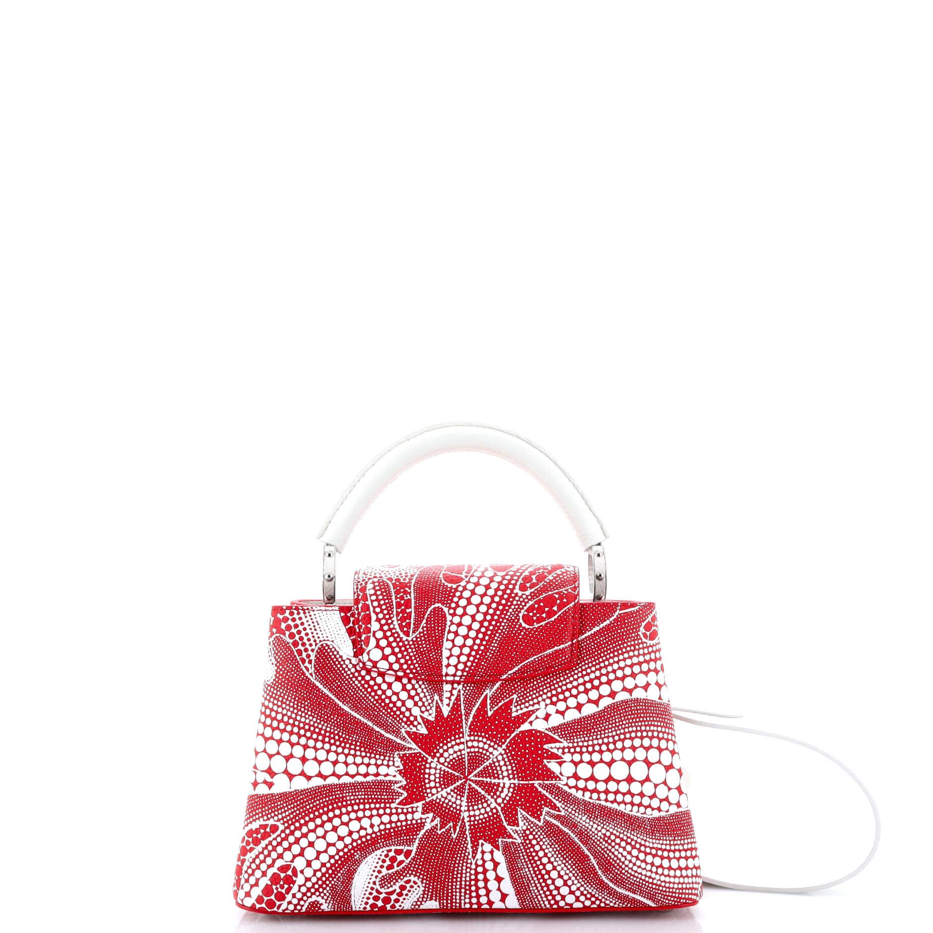 Louis Vuitton Capucines Bag Yayoi Kusama Flower Infinity Dots Taurillon Leather Bb