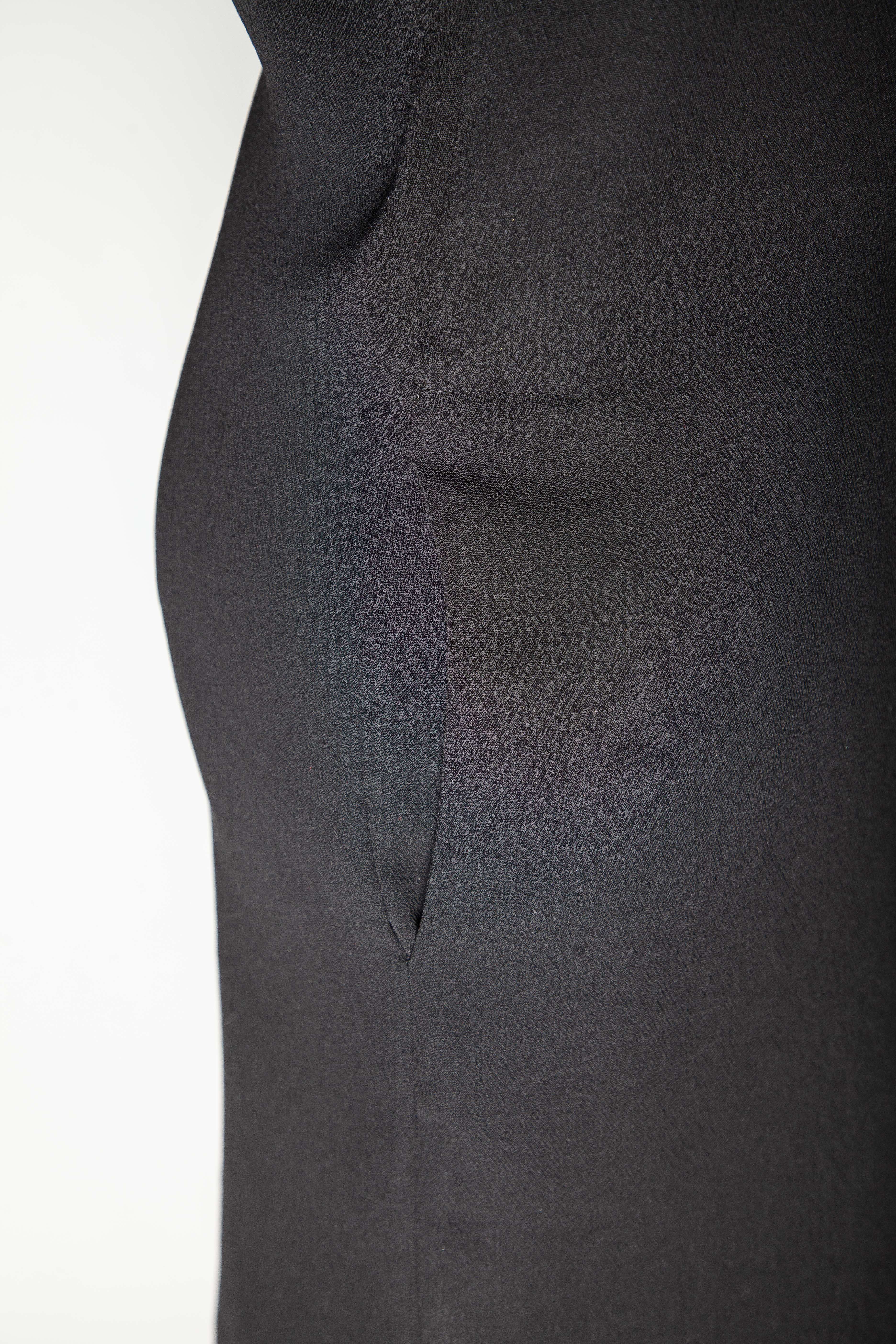 Good Vince Black Dress Size S with Sheer Short Sleeves