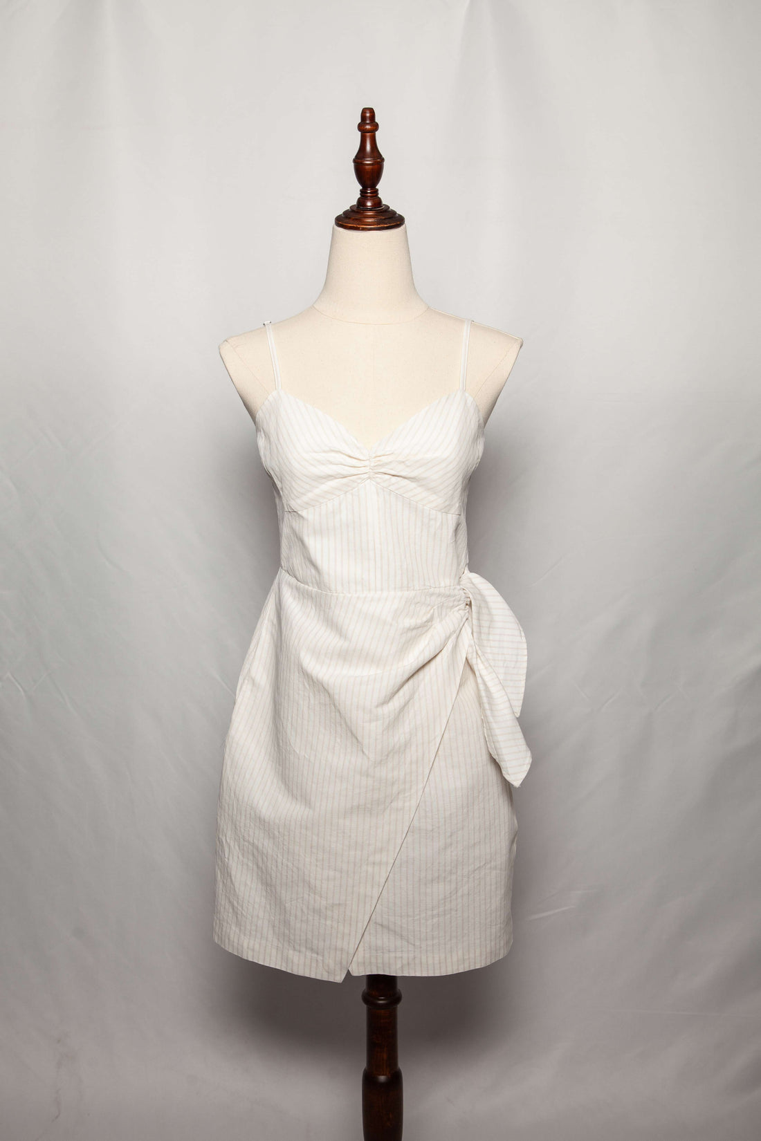 Good Rebecca Taylor White Cotton Spaghetti Strap Dress Size XS