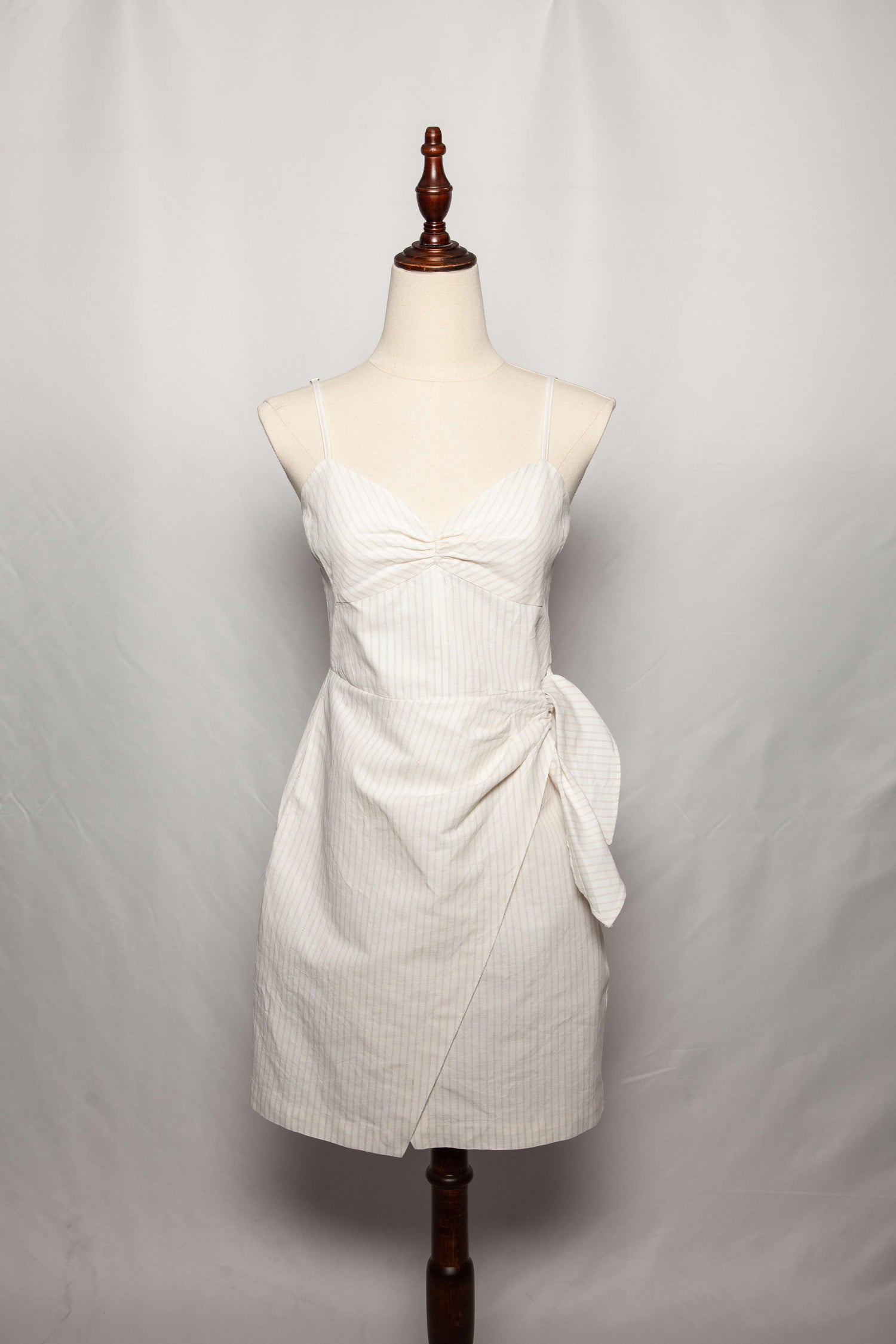 Good Rebecca Taylor White Cotton Spaghetti Strap Dress Size XS