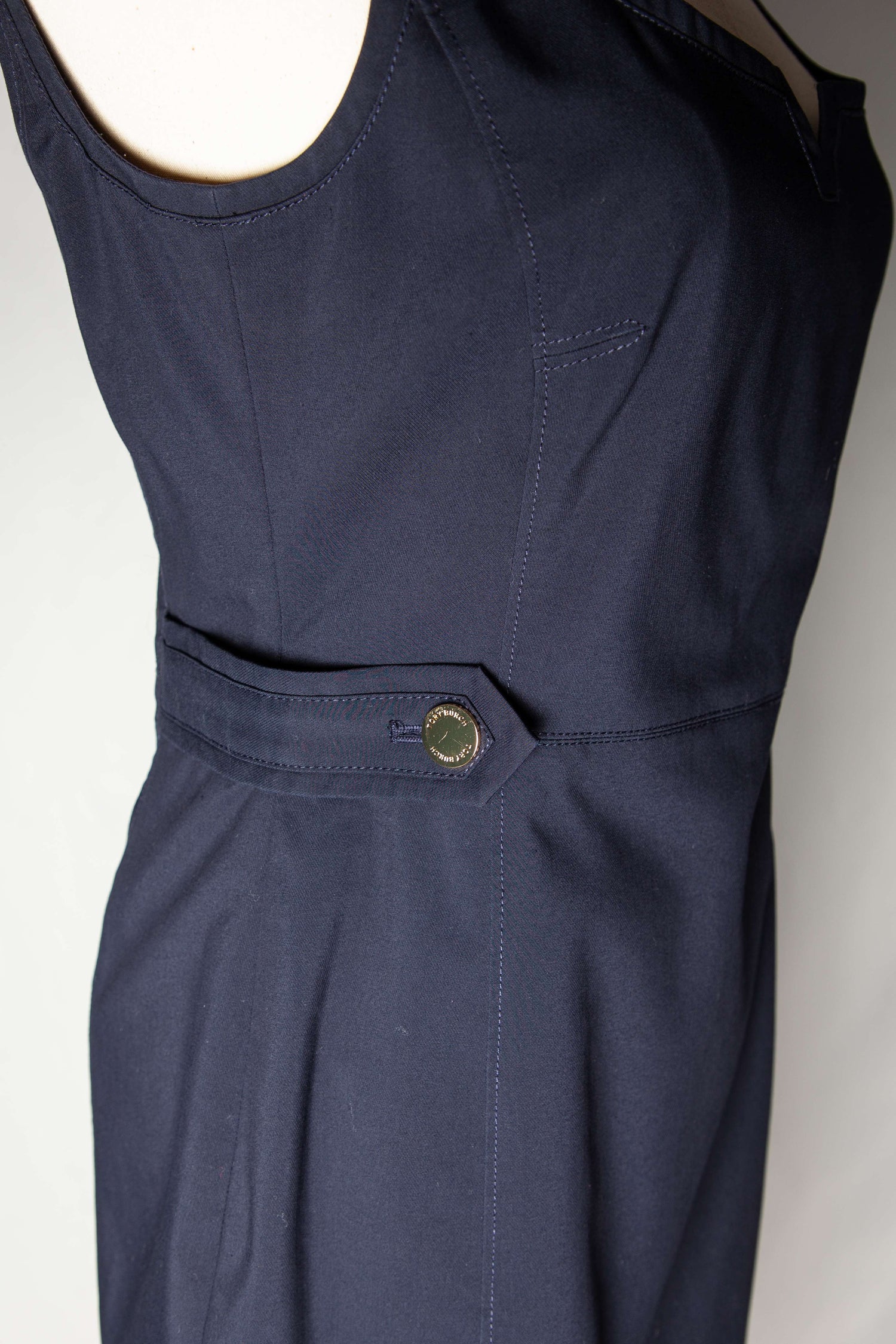 Good Tory Burch Black Polyester Sleeveless Dress Size XS