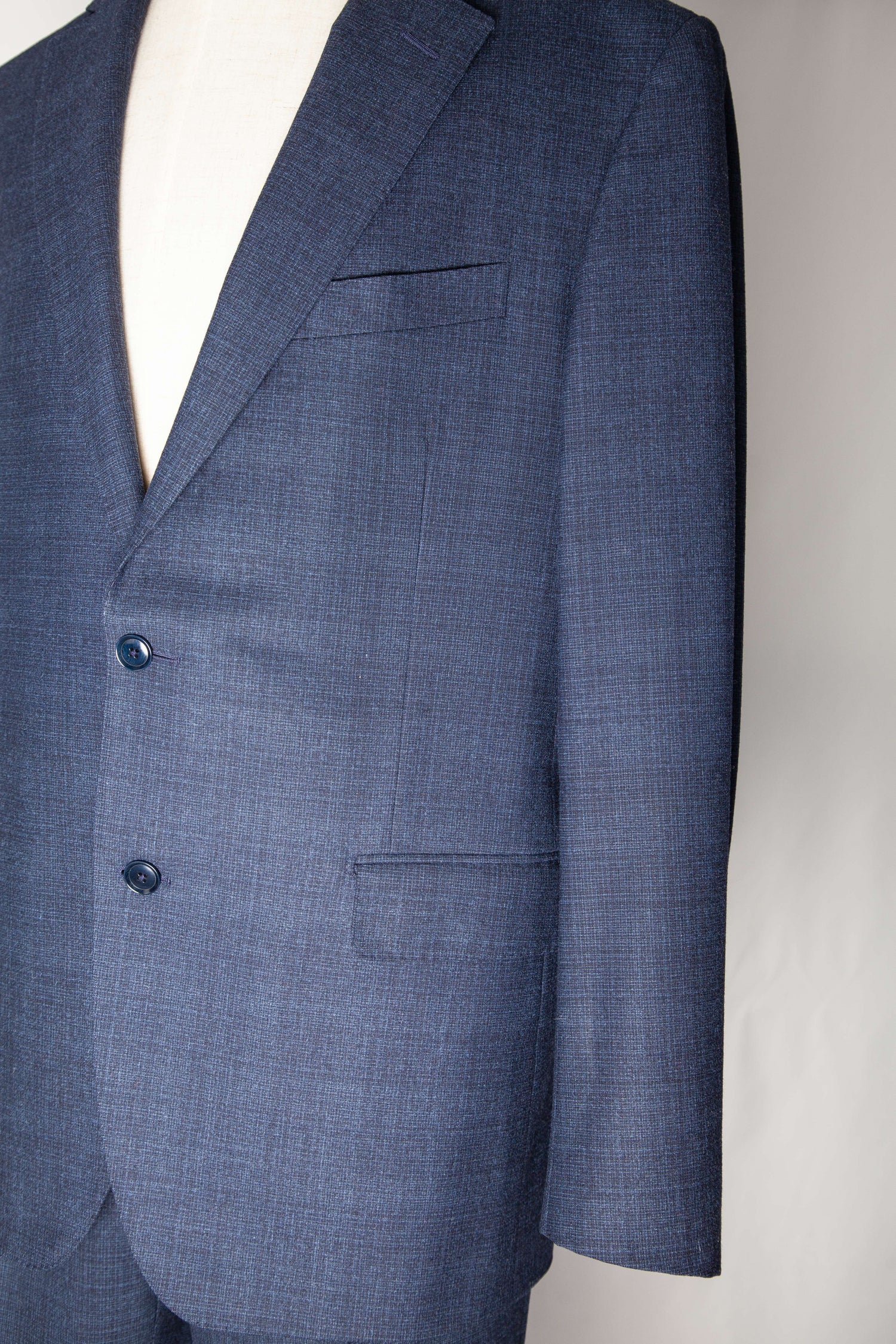 Good Pal Zileri Blue Cashmere Wool Suit XL for Men