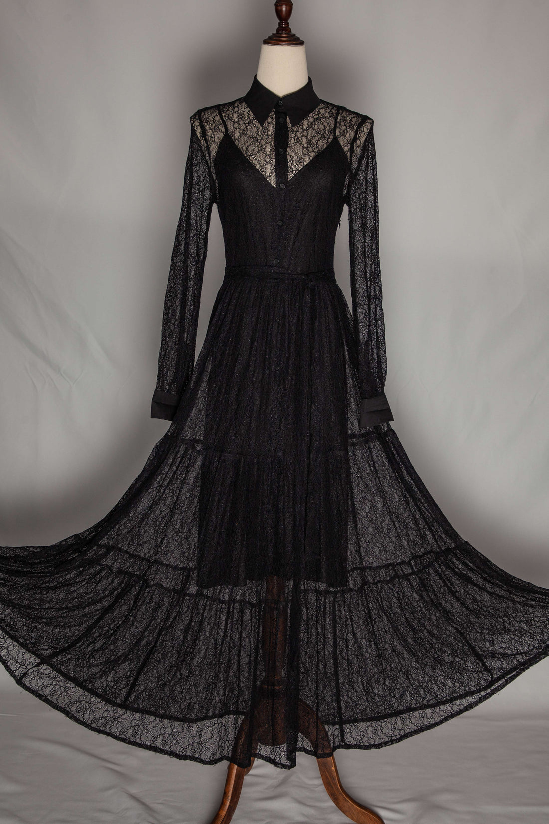 Good Beymen Club Black Lace Dress Long Sleeves Size N/A