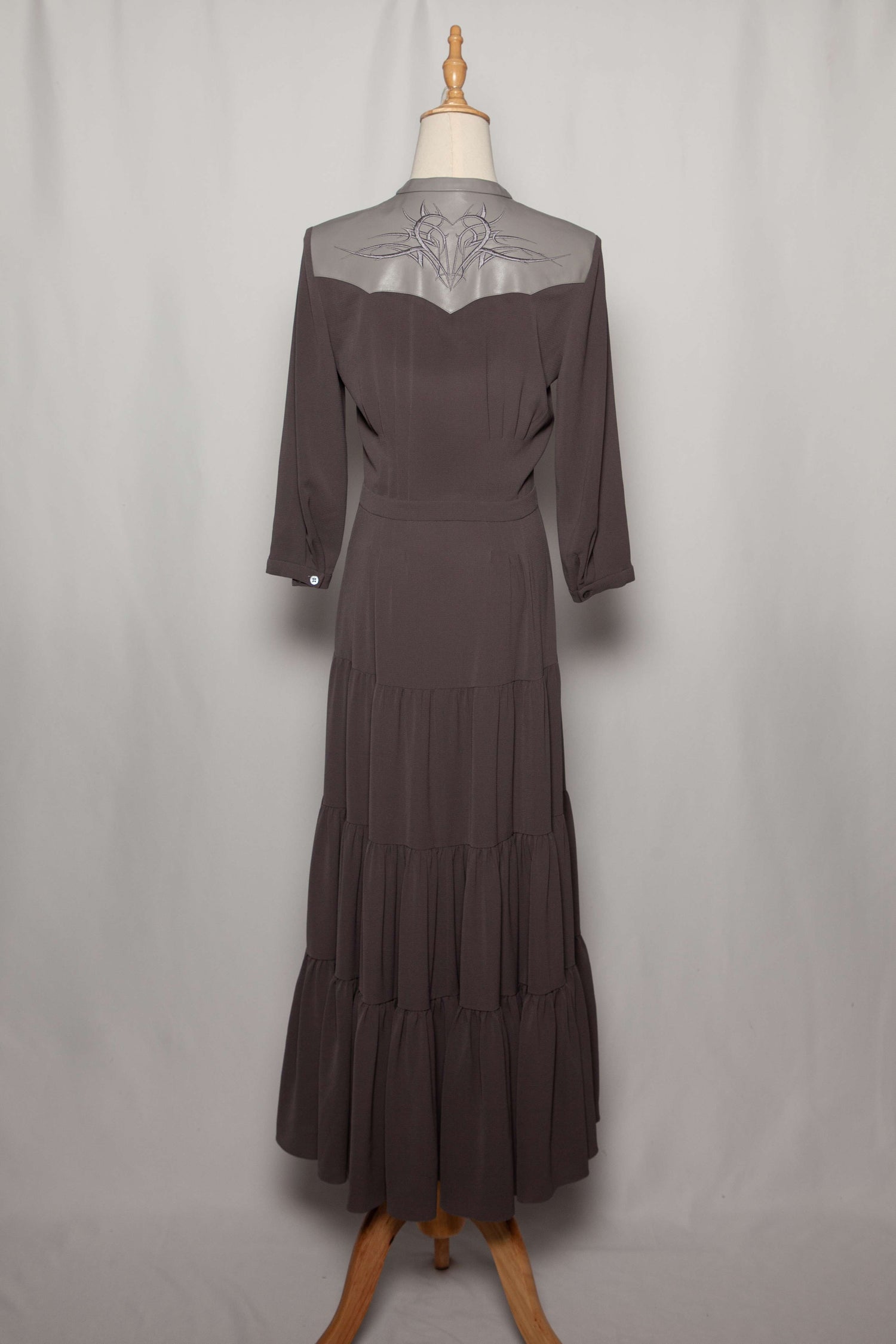 Like Yana Gray Viscose Dress Excellent Condition Size S