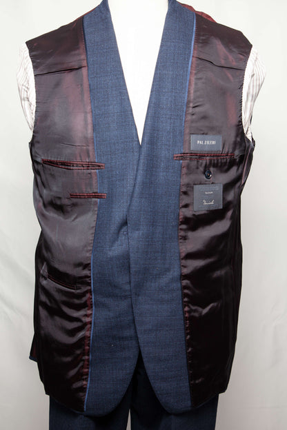 Good Pal Zileri Blue Cashmere Wool Suit XL for Men