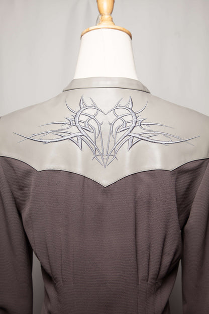 Like Yana Gray Viscose Dress Excellent Condition Size S