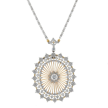 Buccellati diamonds and gold necklace