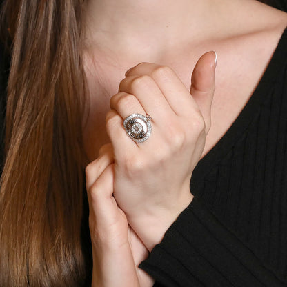 Bulgari Astrale diamonds and gold ring