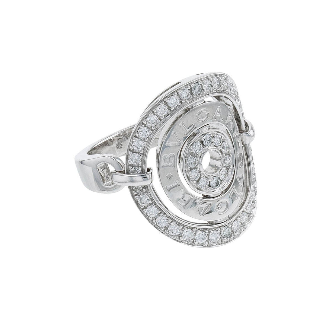 Bulgari Astrale diamonds and gold ring