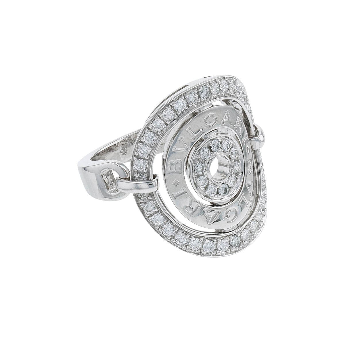 Bulgari Astrale diamonds and gold ring