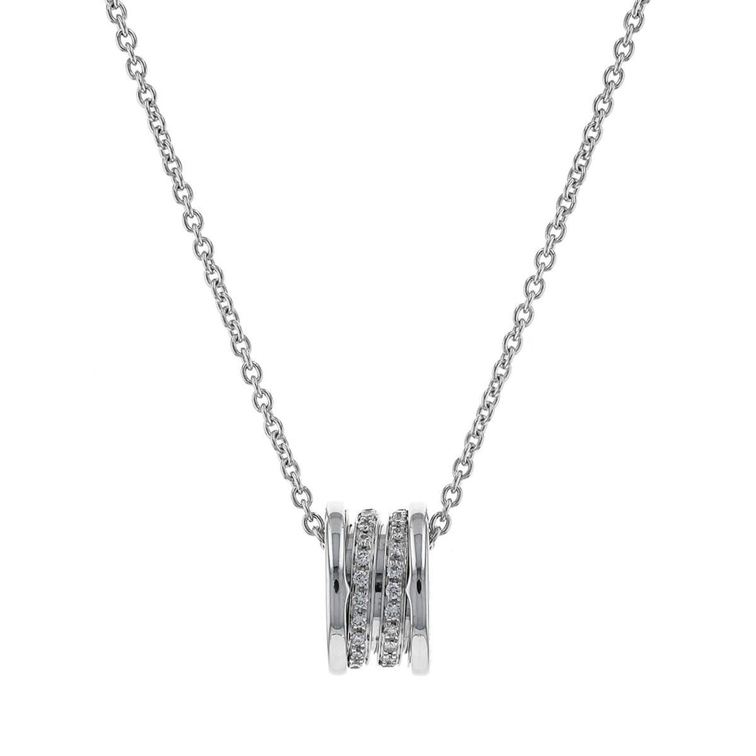 Bulgari B.Zero 1 diamonds and gold necklace