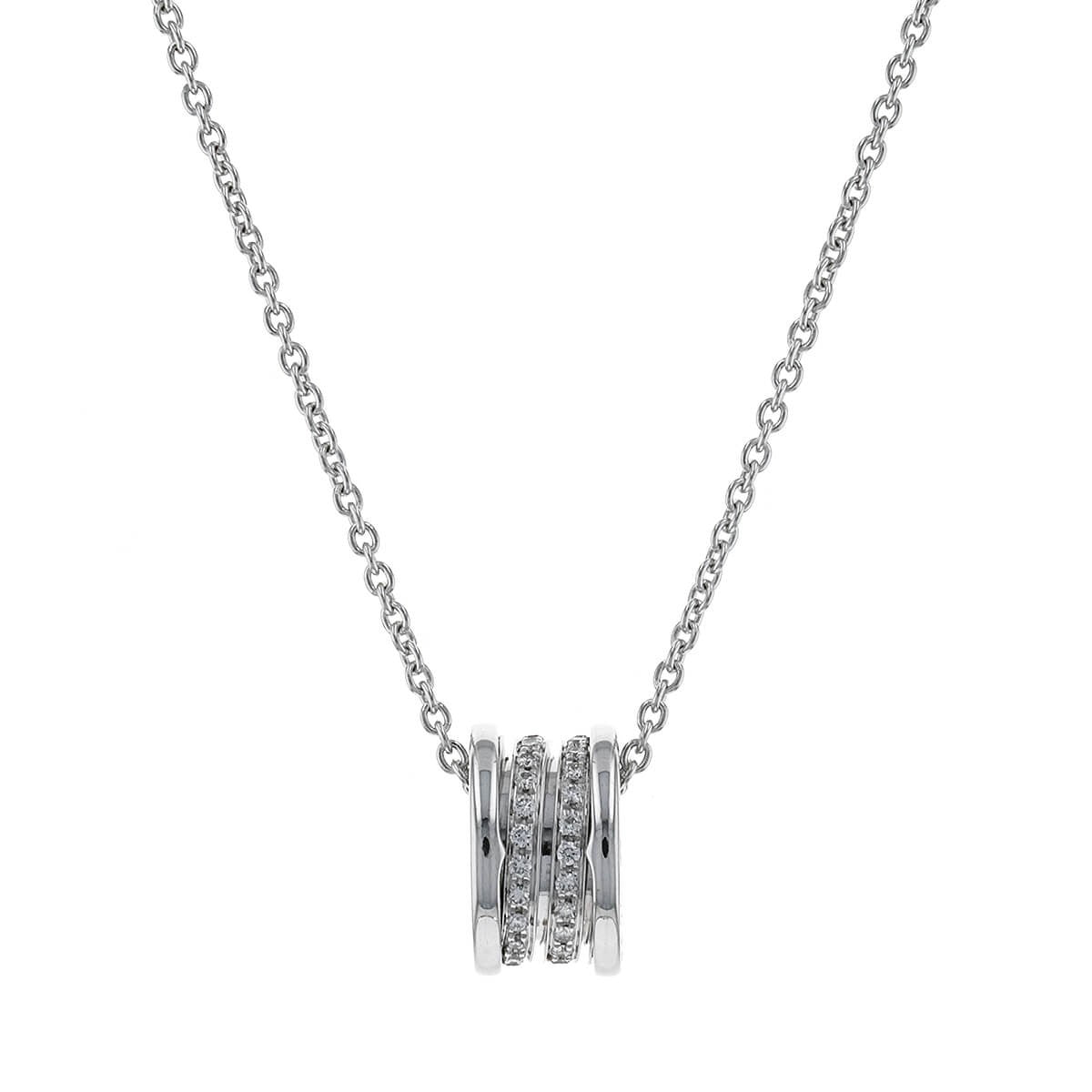 Bulgari B.Zero 1 diamonds and gold necklace