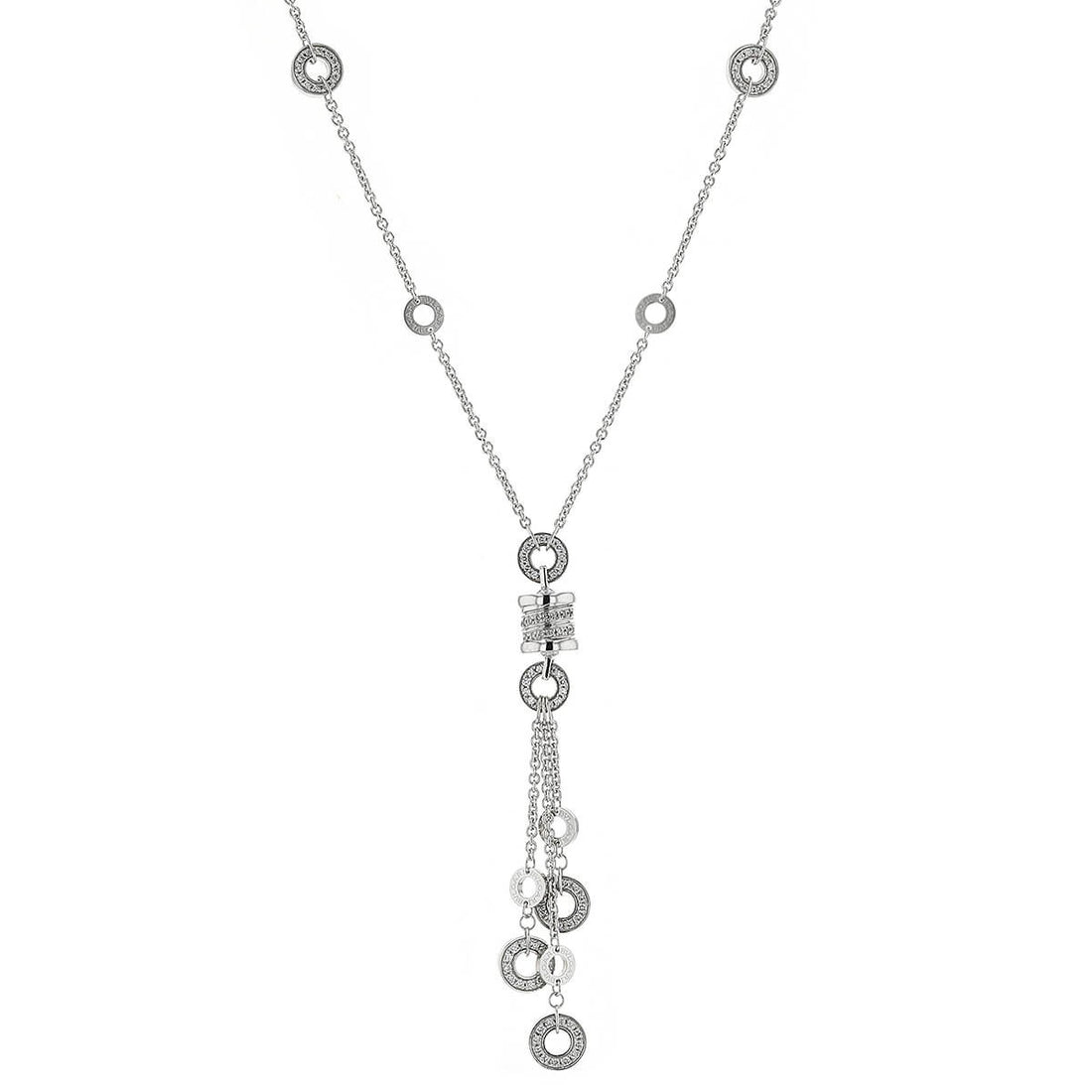 Bulgari B.Zero 1 diamonds and gold necklace