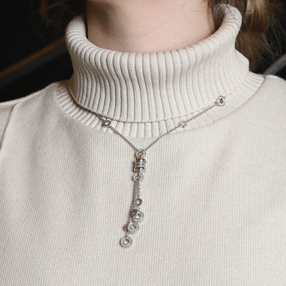 Bulgari B.Zero 1 diamonds and gold necklace