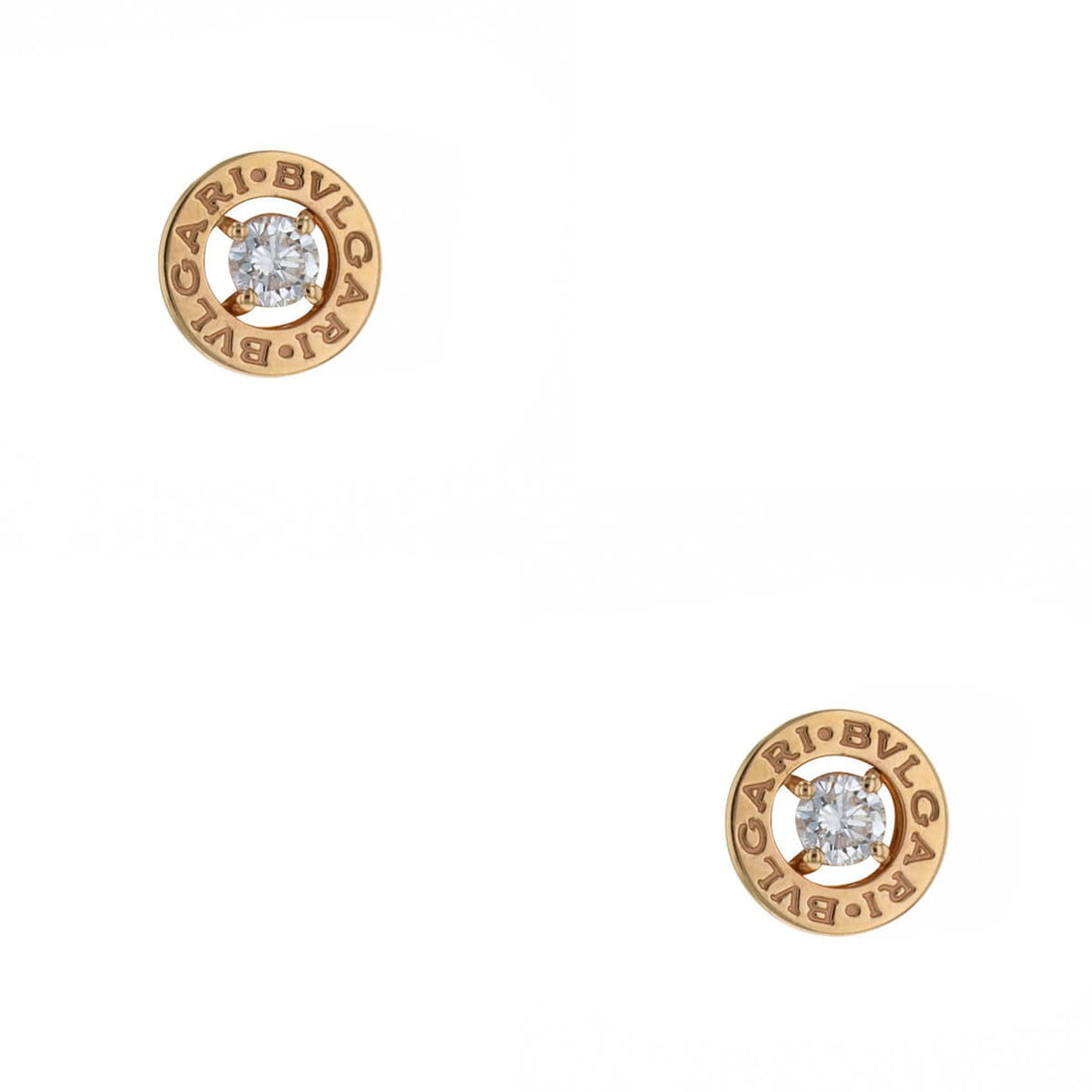 Bulgari Bulgari diamonds and gold earrings
