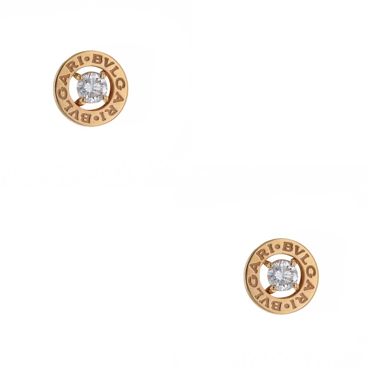 Bulgari Bulgari diamonds and gold earrings