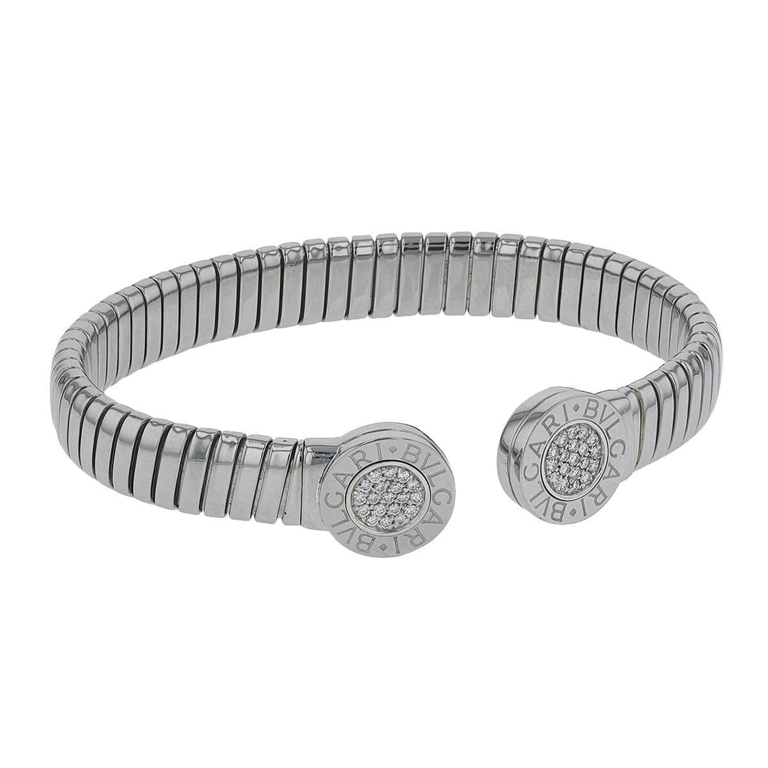 Bulgari Bulgari diamonds and stainless steel watch