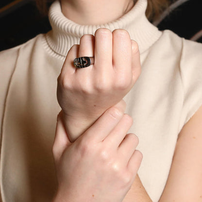 Bulgari Parentesi gold ring