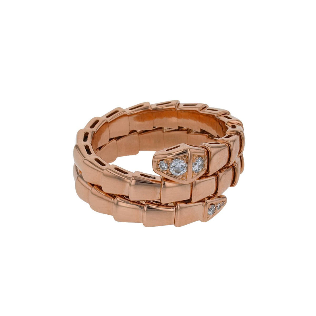 Bulgari Serpenti Viper diamonds and gold ring