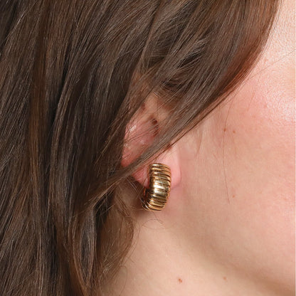 Bulgari Tubogas gold earrings