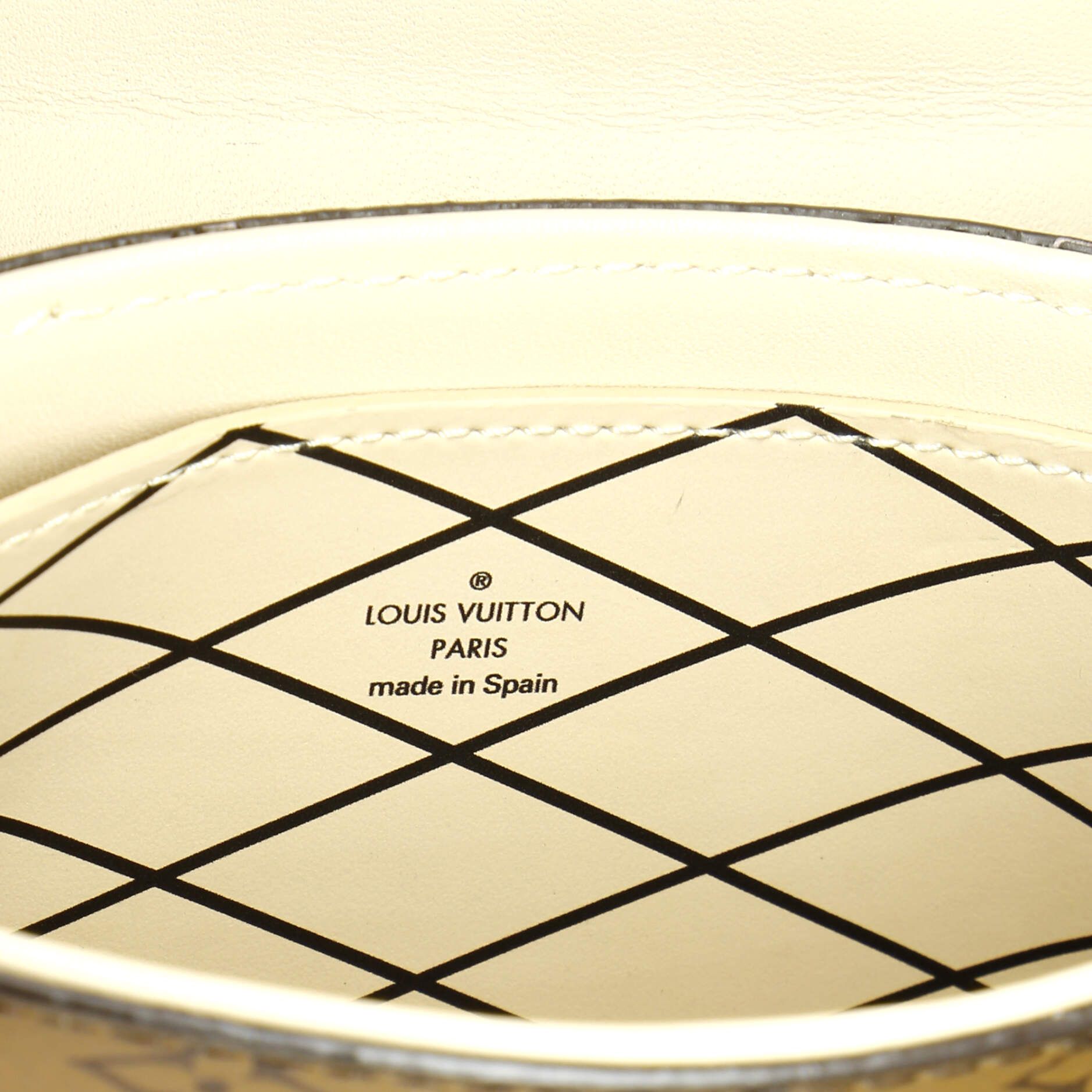 Louis Vuitton Vertical Trunk Pochette Reverse Monogram Canvas