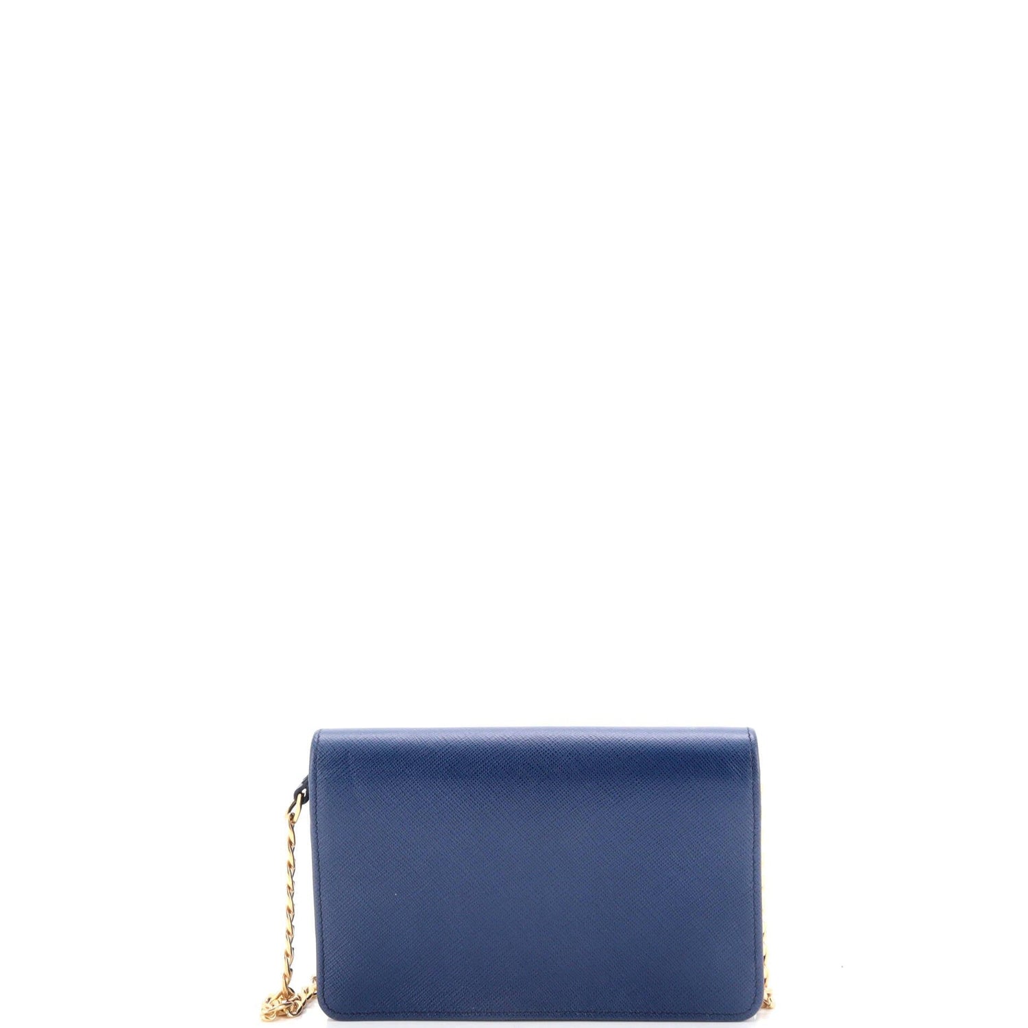 Prada Chain Wallet Crossbody Saffiano Leather