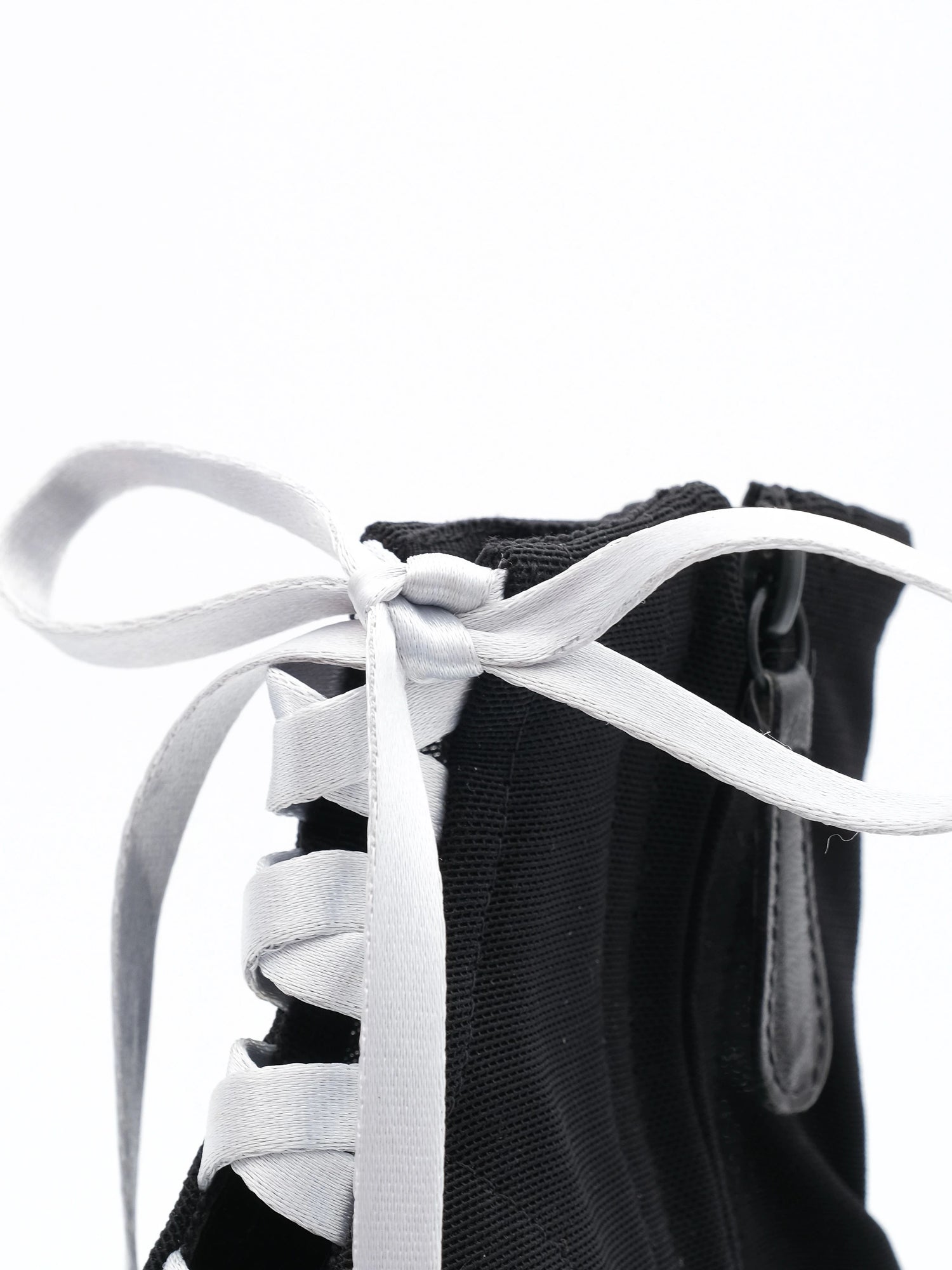 Vicini Black High-Heeled Shoes Size 38 with Lace-Up Detail