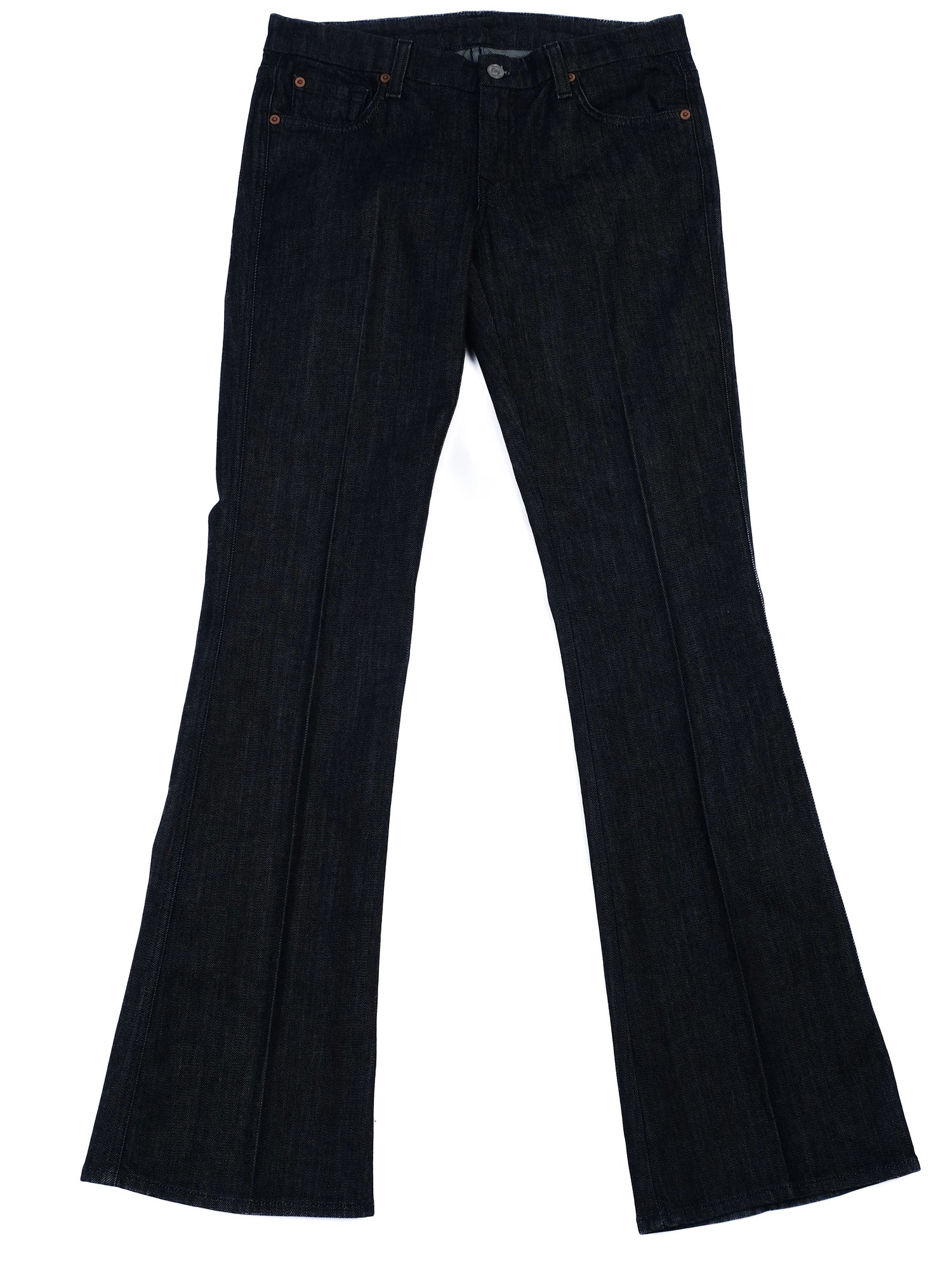 Excellent 7 For All Mankind Blue Bootcut Jeans Size M Cotton